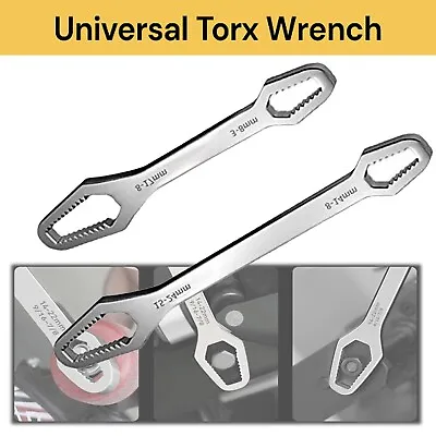 $10.99 • Buy Universal Torx Wrench Screw Nuts Double Head Ratchet Spanner Set Repair Tools