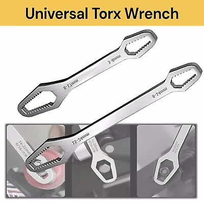 $10.99 • Buy Universal Torx Wrench Screw Nuts Double Head Ratchet Spanner Set Repair Tools