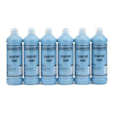 £9.99 • Buy CLEARANCE Ready Mixed Paint - 600ml Bottles Turquoise Orange Red Blue Kids Craft