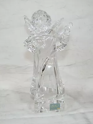 Mikasa Crystal Germany 8 1/2  Angel Playing Late Figure • $32