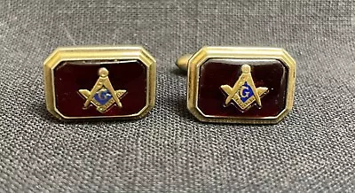 Vintage   Correct Quality   Masonic/Freemason Cufflink Set • $19.99