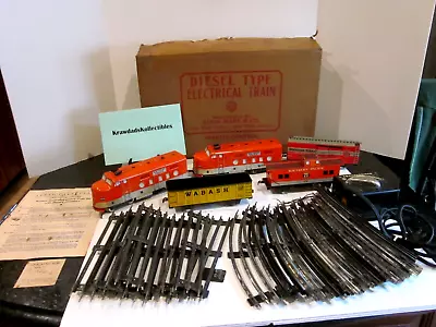 Vtg Marx Marlines Set 9500 Diesel Type Electric Train Southern Pacific Rr 5 Cars • $159.99