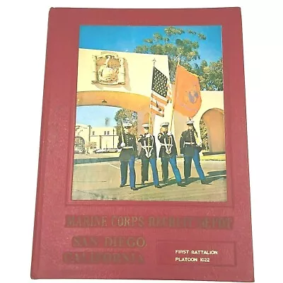 Marine Corps Recruit Depot 1975 1st Battalion Platoon 1022 Book Yearbook BK12 • $18.95