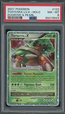 $4.25 • Buy Pokemon Torterra LV.X Diamond & Pearl Ultra Rare Holo #122 PSA 8 -943B2