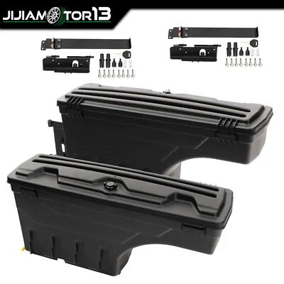 Left & Right Side Truck Bed Storage Box ToolBox Fit For Toyota Tundra 2007-2021 • $124.50