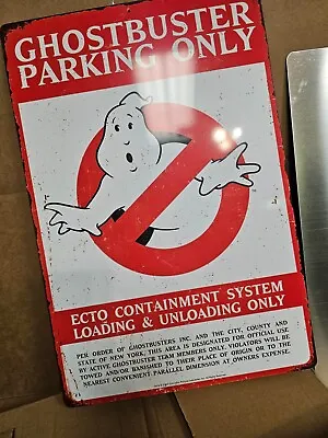 LICENSED OFFICIAL Ghostbuster Ghostbusters Ecto 1 One Parking Sign 18 X 12 Inch • £15.15