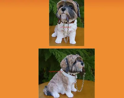 £12.99 • Buy Sitting Brown Shih Tzu Dog With Lead In The Mouth Leonardo Collection Gift Bnew