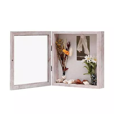 10x10 Shadow Box Frame With Linen Back Wood Glass Display Case For Medals P... • $32.69