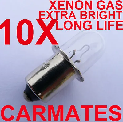 £17.86 • Buy 10 Flashlight Torch Bulbs 18V For MAKITA BOSCH DEWALT XENON Gas Ryobi Ridge AEG 