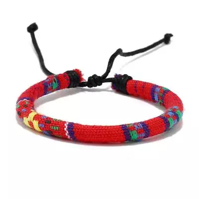 Handmade Ethnic Bohemian Multicolor Adjustable Rope Bracelet Gift Unisex Fashion • $9.98