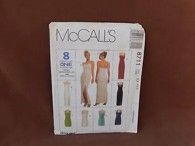 McCalls Misses Lined Dress Sizes 4-8 Uncut Pattern 8711 • $4.99