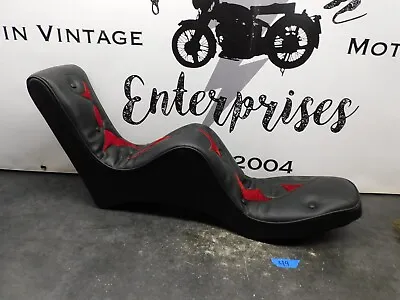 NOS Vintage Harley Sportster Shovelhead King & Queen Chopper Red  Seat  #49 2463 • $320