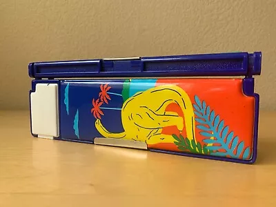 Sanrio Dinosaur Puffy Pencil Case Box T-Rex Triceratops Vintage 1989 Hello Kitty • $49.99