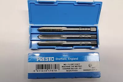 £8 • Buy Presto M6 X 1 Tap Set 3 Taps 1st 2nd Plug  6mm Tap Set Bright Finish New