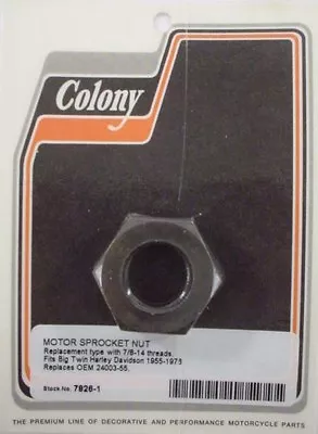 Motor Sprocket Nut Harley Davidson Panhead Shovelhead • $17.88