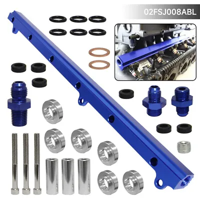 Fuel Injector Rail Fitting Kit For Toyota Supra Soarer Chaser Crown 1JZGTE Blue • $74.79