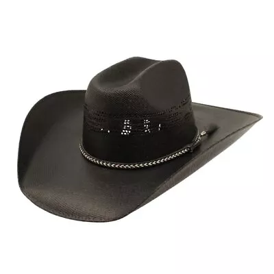 Twister Black Straw Bangora Cowboy Hat • $48