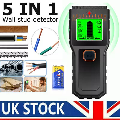 5 In 1 Wall Stud Finder Lcd Dispaly Electric Wood AC Wire Metal Studs Detector • £13.13