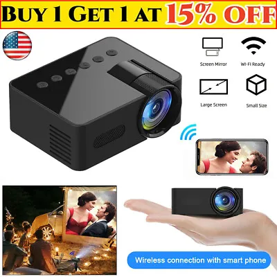 Mini Projector LED HD 1080P WIFI Home Cinema Portable Home Theater LCD Projector • $15.99