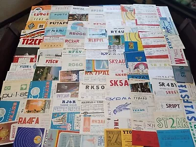 Large Lot Of 110 Different Vintage Radio Qsl Cards • $14.99