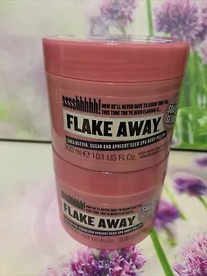 Soap & Glory Flake Away Shea Butter Sugar & Apricot Seed Spa Body Polish 2x300ml • £48.99