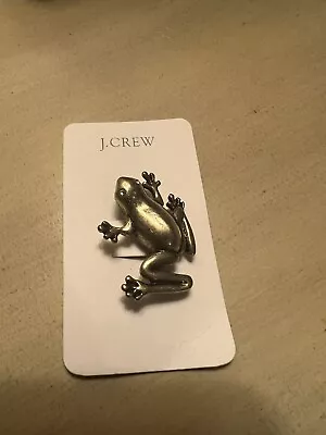 J.Crew Gold Frog Brooch NWT • $5