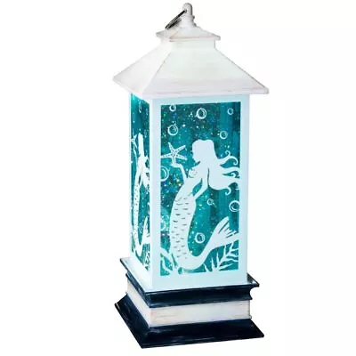 Lighted MERMAID Lantern Table Top Figurine Light Shimmers & Sparkles • $44.95