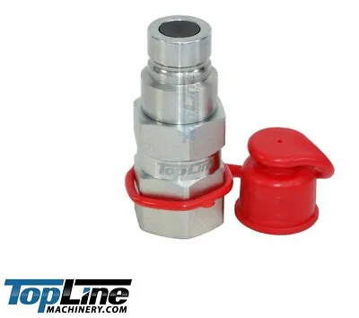 TL23-M 1/2  NPT Flat Face Hydraulic Quick Connect Male Coupler Plug Skid Steer • $21.95