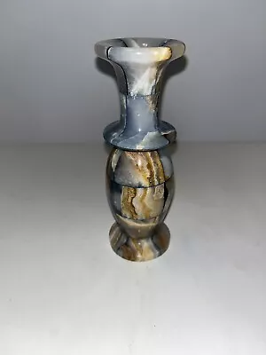 Vintage Egyptian Marble Mosaic Colorful Vase. 6 Inch • $9.99