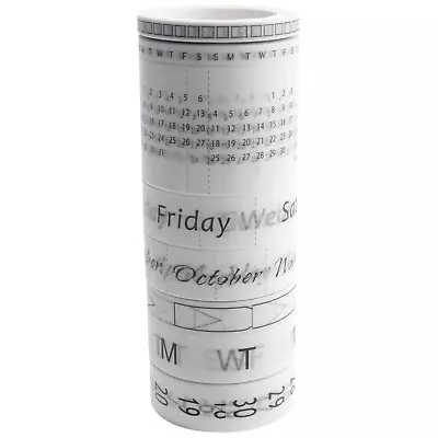 8 Calendar Washi Tape Set Date Day Week Month Number Calendar Washi Masking Tape • $23.76