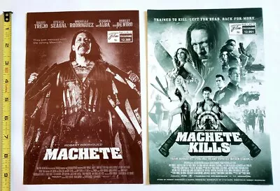 Vintage Machete & Kills Movie Promo Premiere Program Set - Danny Trejo Lady Gaga • $8.55