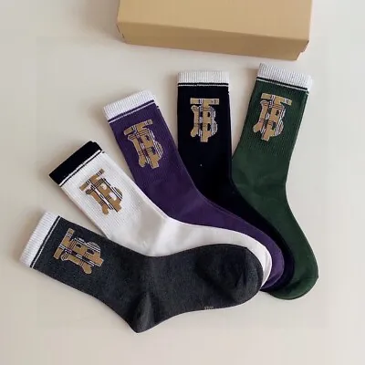 Christmas Gift Burberry Socks For Men 5 Pairs Of Socks • $50