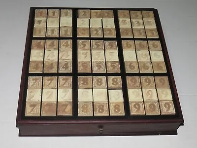 Sudoku Board Game All In One Products 2005 Wood Case Drawer For Tiles  • $17.99