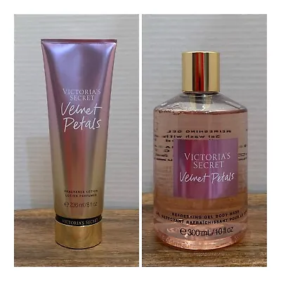 Victoria's Secret VELVET PETALS Fragrance Lotion And Body Wash • $34.99
