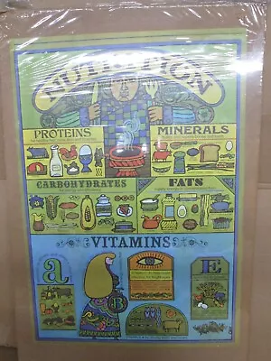 Nutrition Portal Publications Vintage Poster Food Kitchen 1970's Culinary 19250 • $94.99