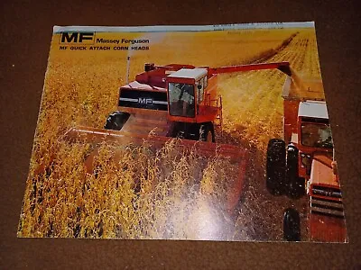 Massey Ferguson Quick Attach Corn Heads Sales Brochure Shelburne Ontario  • $15