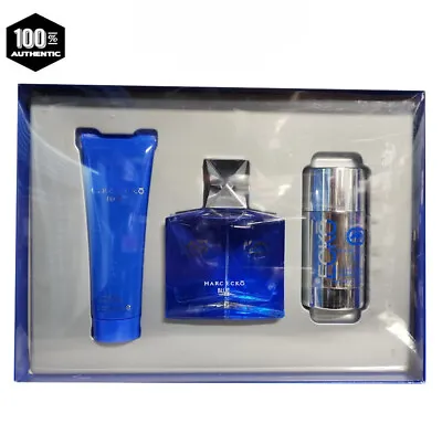 Marc Ecko Blue 3 PC Gift Set For Men- 3.4 Oz EDT Sp+3.0 Oz Shower Gel+2.6 Oz Deo • $29.99