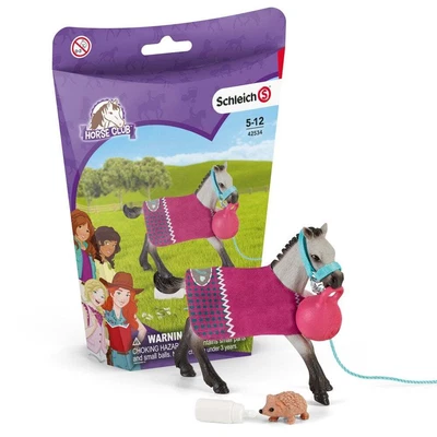 £11.69 • Buy Schleich Horse Club Playful Foal With Ball And Hedgehog Figures 42534