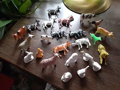 Vintage Lot Of 24 Plastic Miniature Farm Animals • $16.99