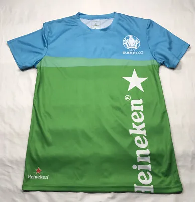 £9.75 • Buy HEINEKEN UEFA Euro 2020 T Shirt Top, Size Small, Short Sleeved Blue/Green