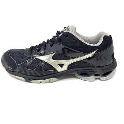 Mizuno Wave Bolt Black Running Women Sz 8.5 M Running Shoes Sneakers • $13.99