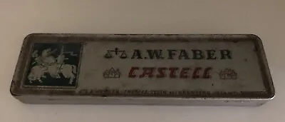 A.W. Faber Castell Vintage Tin With Ten Old Fountain Pens Used Condition • £19.99