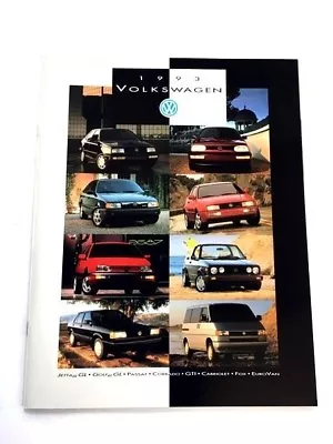 1993 VW Volkswagen Sales Brochure - Fox Eurovan Jetta Corrado Cabriolet Golf GTI • $9.56