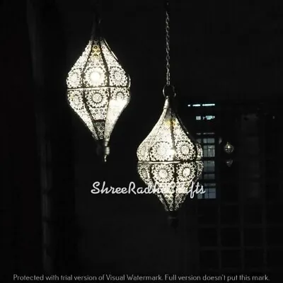 $106.99 • Buy 2 Pc Of Vintage Design Modern Turkish Handmade Moroccan Ceiling Fixture Lights