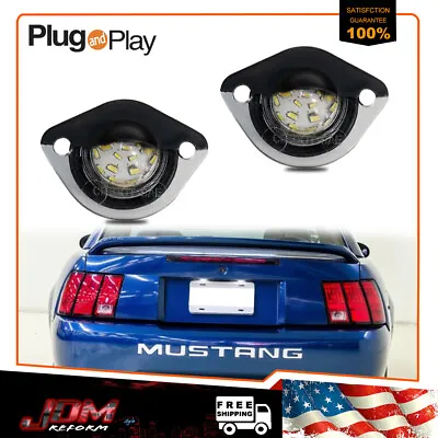For 1994-2004 Ford Mustang GT BRIGHT Replacement Bumper License Plate Light L+R • $10.49