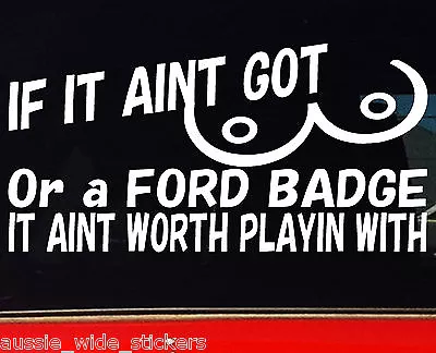 $6.90 • Buy New 200mm Funny Car Ute Wagon Accessories Stickers GOT FORD BADGE