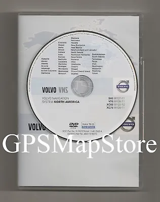 2008 2009 2010 2011 Volvo S80 V70 XC70 VNS Navigation DVD East U.S Map + Canada • $119