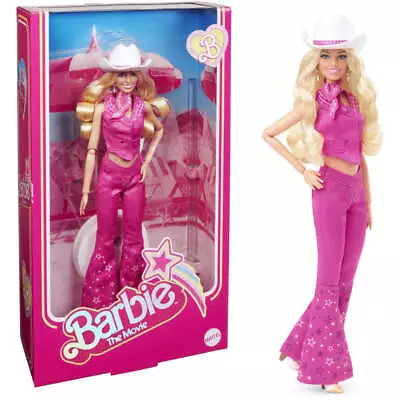 Barbie The Movie Collectible Doll Margot Robbie As Barbie In Pink Western Outfi • $139