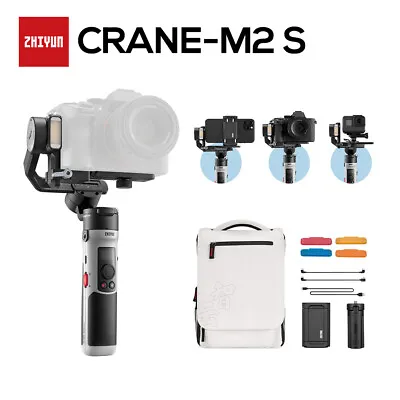 ZHIYUN Official CRANE M2S 3-Axis Mirrorless Cameras Gimbal Handheld Stabilizer • $545.19