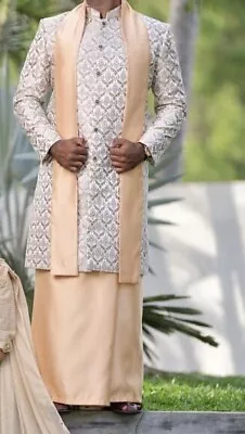 Used Men Sherwani With Sarong & Shawl Men Wedding Suit Men Party Suit Sri Lanka • £200